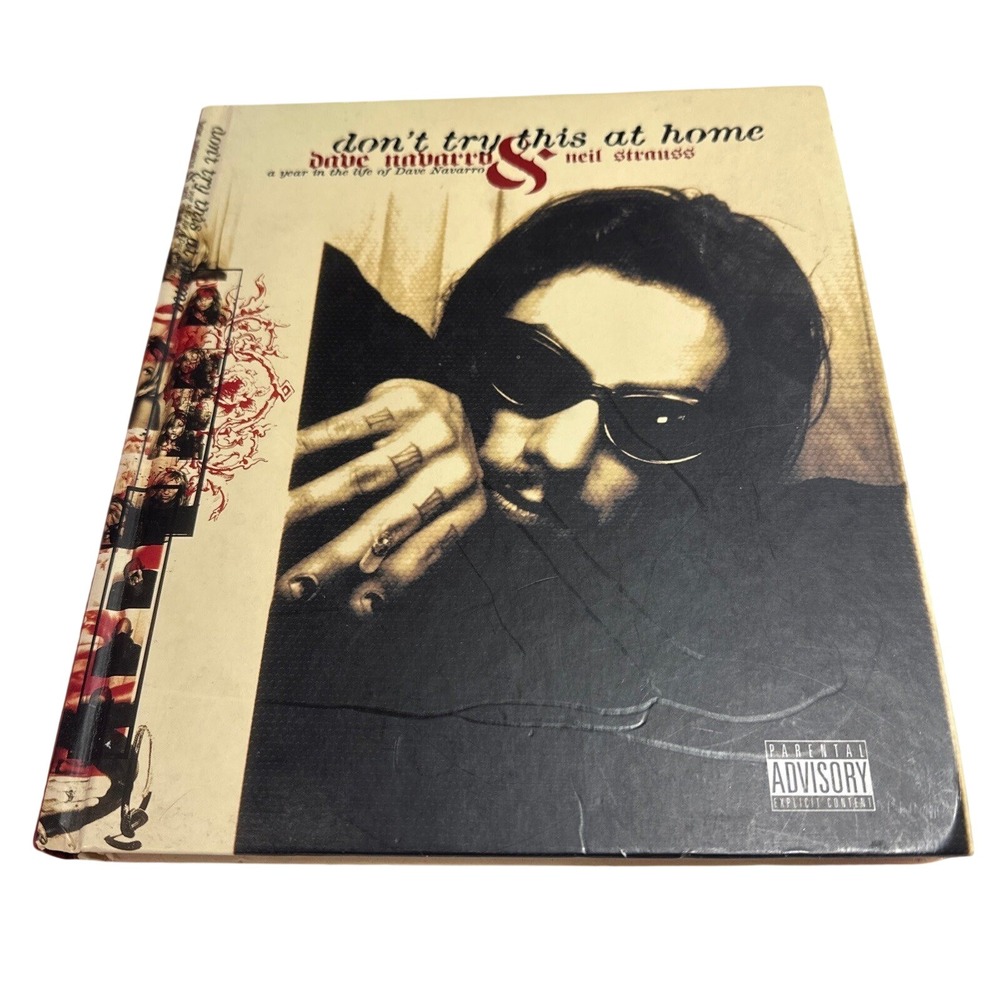 Dave Navarro Don't Try This at Home Neil Strauss Hardcover Memoir Book 2004